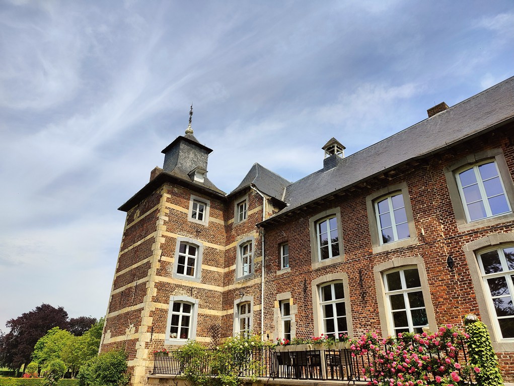 View of the Castle of Widooie, including one of the turrets still successfully warding off marauding Vikings
