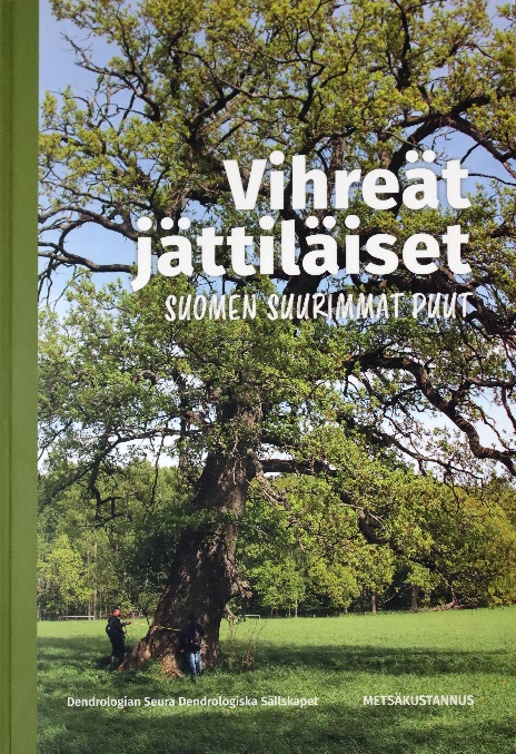 Cover of the book on the largest trees in Finland. The cover picture has been taken by the author of this article.