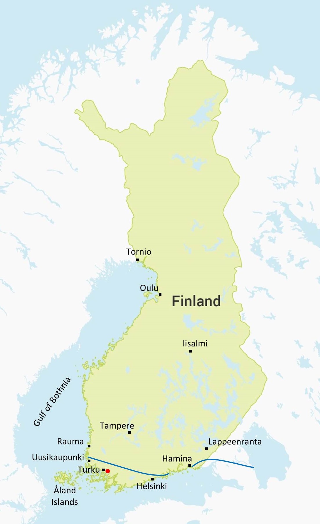 Map of Finland