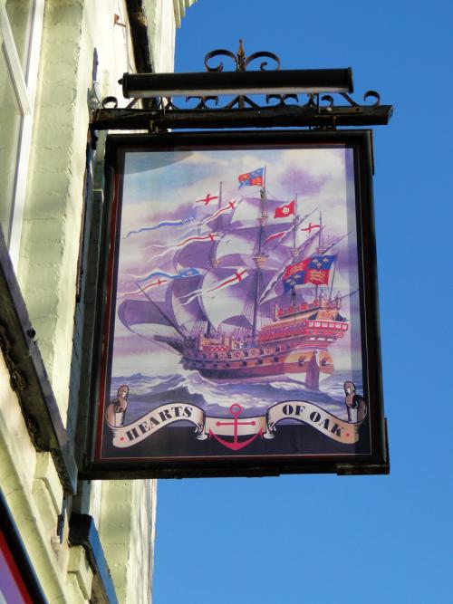 Hearts of Oak Pub Sign