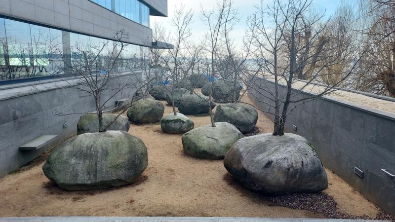 A Garden of Stones in winter