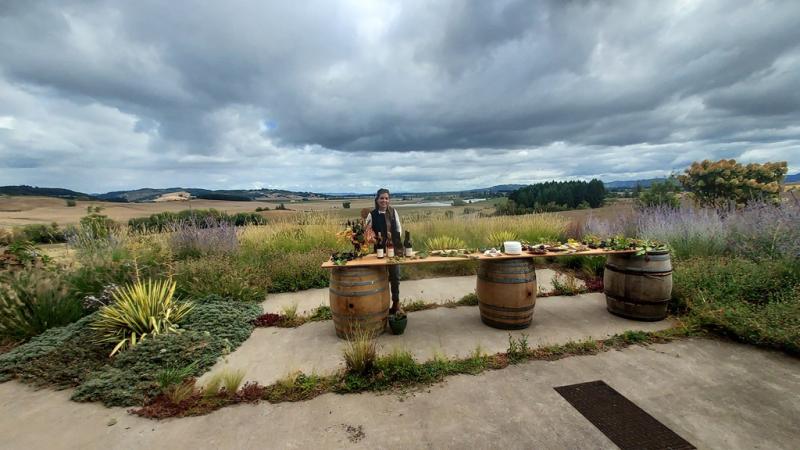 Wine tasting at Mark and Jolly Krautmann's place