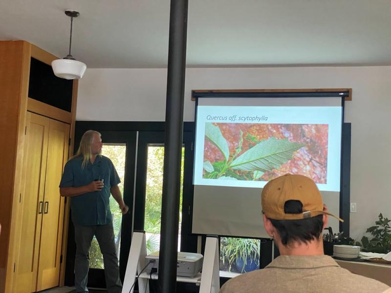 Adam Black presenting at Cistus Nursery