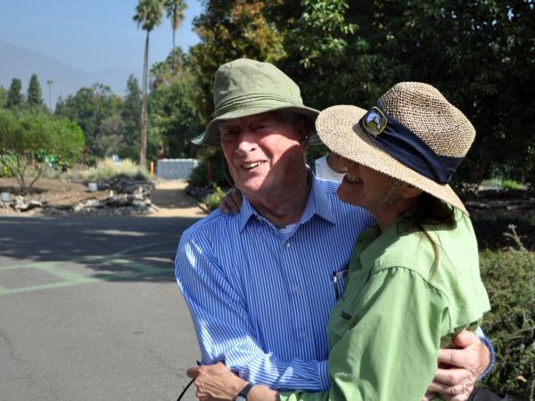James Harris with fellow Tour participant Bonnie Berckes on the second Post-Conference Tour in 2018  © Charles Snyers