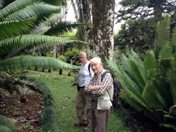 Michel Duhart and Paco Garin at Jardín Botánico Wilson, Costa Rica