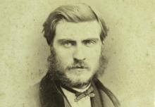 Michel Gandoger in an albumen silver print dated 18 March 1876, dedicated on the reverse to Roberto de Visiani - Image: PHAIDRA University of Padova Attribution-NonCommercial-ShareAlike 4.0 International
